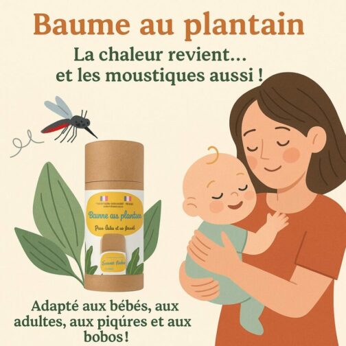 Baume apaisant Bébé bio Mance - Plantain et Tournesol – Image 2